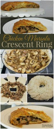 Quick and easy chicken Marsala Crescent Ring recipe