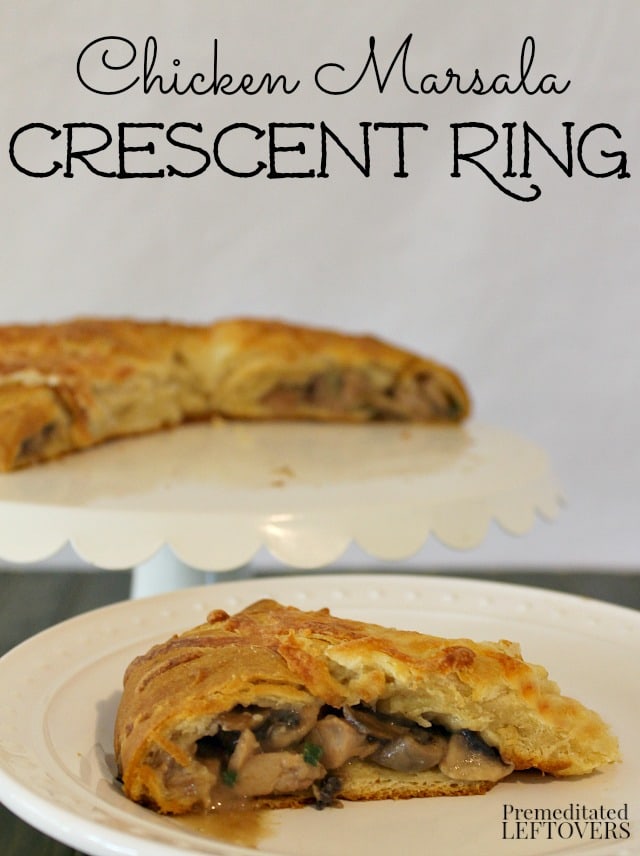 Chicken Marsala Crescent Ring Recipe is a tasty twist on traditional chicken marsala recipes. This crescent ring is perfect for dinner or as an appetizer.