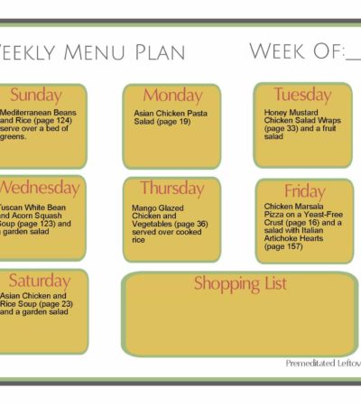 weekly-menu-plan-cubed-chicken-rice-white-beans