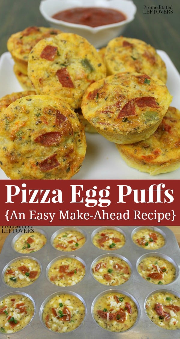 Pizza Egg Puffs Recipe with Easy Pizza Dipping Sauce