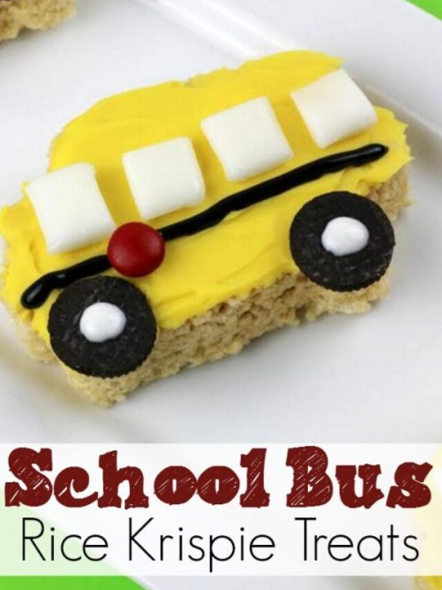 Creative School Bus Rice Krispies Treats Story