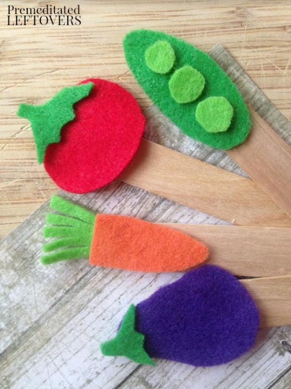 These fun Felt Garden Markers are a perfect spring project for kids. Get them excited for the gardening season with this simple craft!