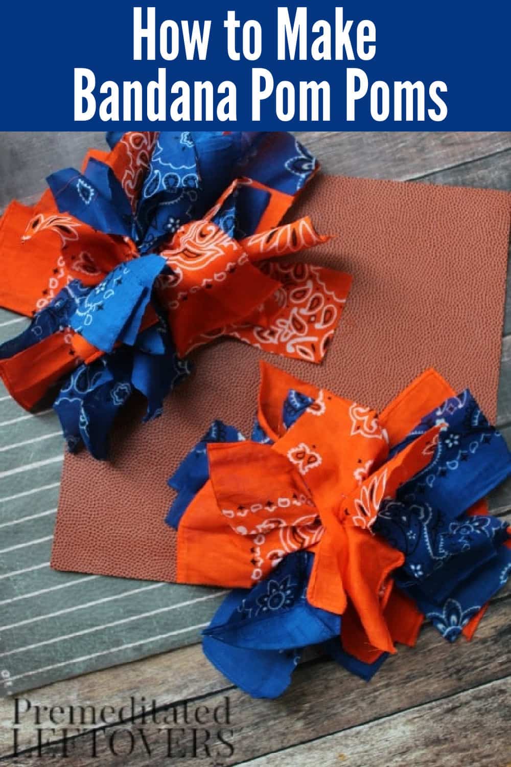 homemade bandana pom poms