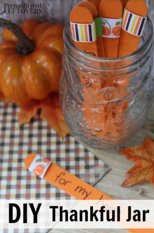 DIY Thankful Jar for Kids Tutorial