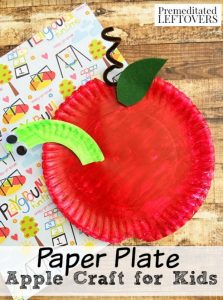 Paper Plate Apple Craft for Kids Tutorial