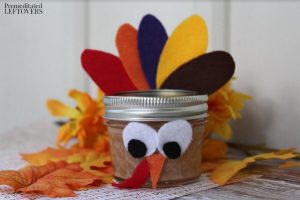 Mason Jar Turkey Craft for Kids Tutorial