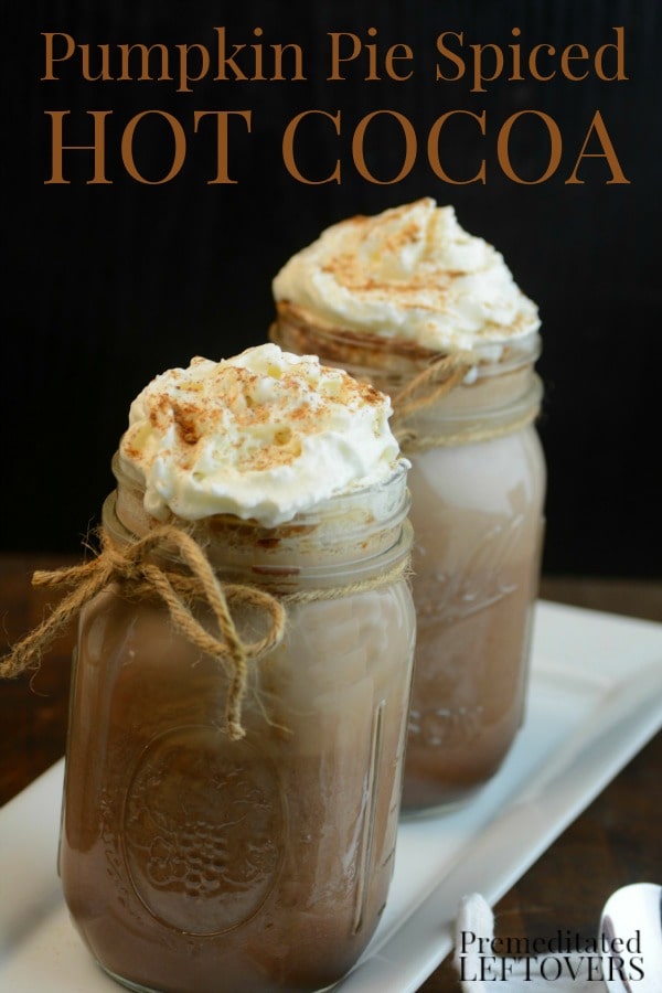 This quick and easy Pumpkin Pie Spice Hot Cocoa recipe is a delicious twist on traditional hot chocolate. Enjoy Pumpkin Spice Hot Chocolate this fall!