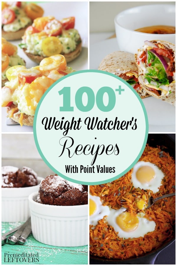 100+ Weight Watcher's Recipes with Point Values