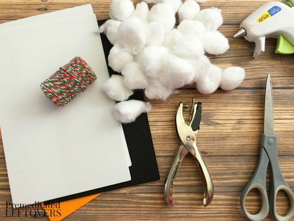 Foam Snowman Craft- materials needed