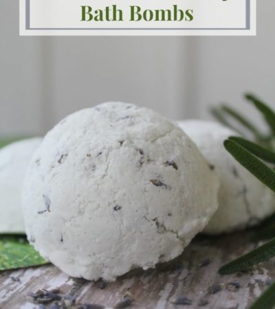 These Lavender Rosemary Bath Bombs smell wonderful in a warm bath. Follow the easy tutorial to make a batch for yourself or gift to friends and family.