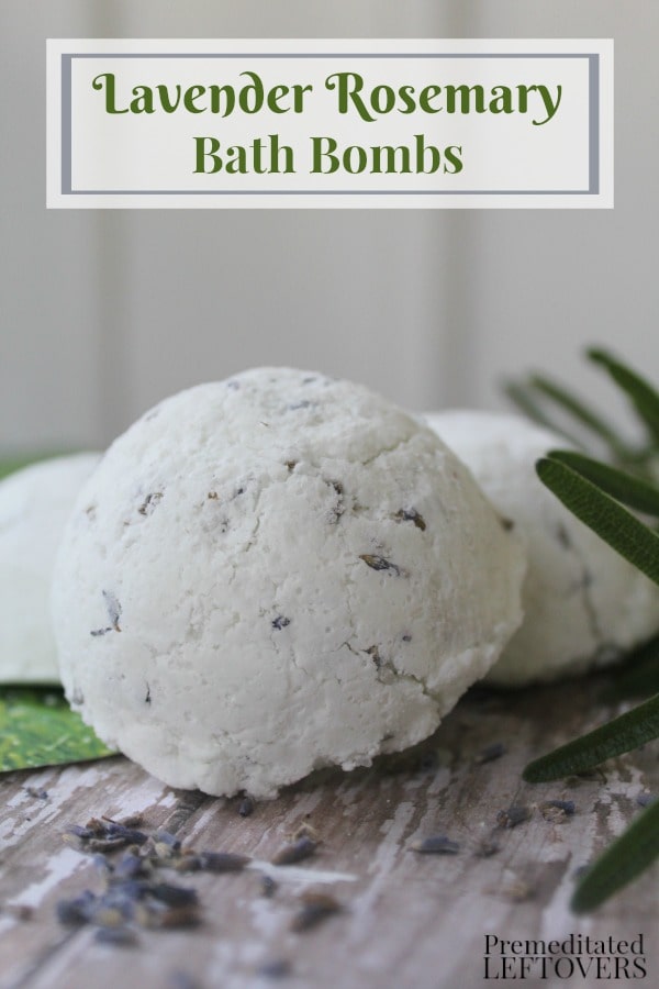 These Lavender Rosemary Bath Bombs smell wonderful in a warm bath. Follow the easy tutorial to make a batch for yourself or gift to friends and family. 
