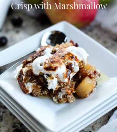 Put a new twist on traditional apple crisp with this Pear, Apple, and Cranberry Crisp with Marshmallow recipe. It's a delicious holiday dessert!