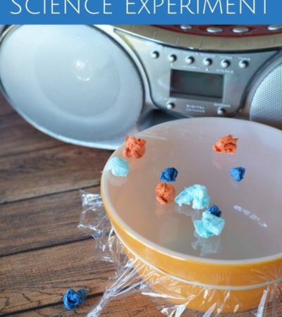 This Sound and Volume Vibrations Science Experiment can be done while enjoying a variety of music! It's fun and easy learning activity for kids of all ages.