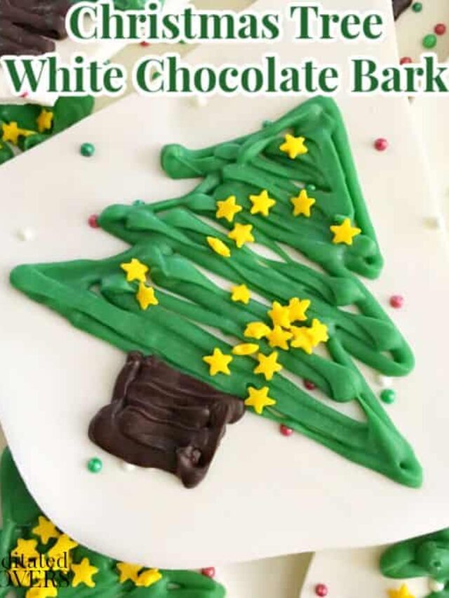 Christmas Tree White Chocolate Bark – Story