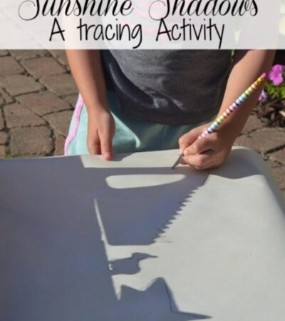 Kids can learn about the letter S with this fun Letter S Activity: Sunshine Shadows Tracing. It's an easy activity to set up and enjoy on a sunny day!