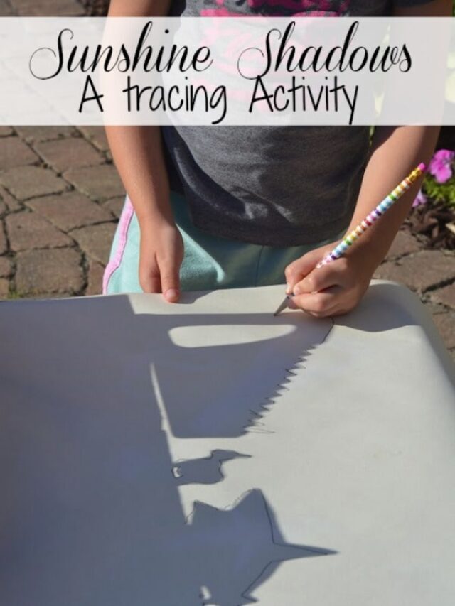 Fun Sunshine Shadows Tracing Activity for Kids Story