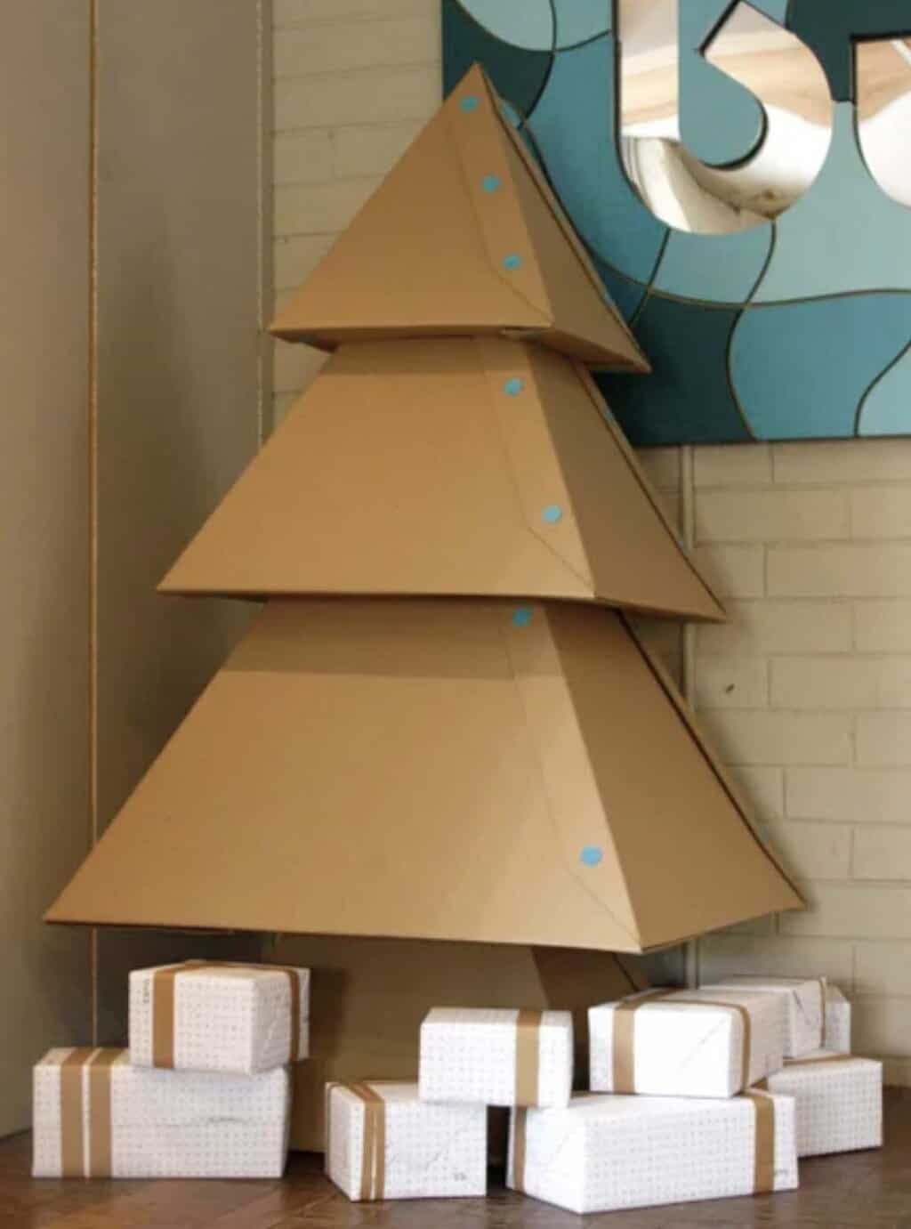 cardboard christmas tree