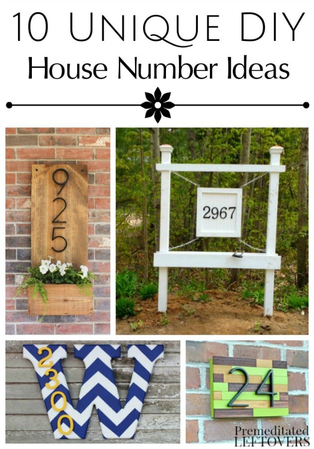 Add personality to the outside of your home with these 10 Unique DIY House Number Tutorials. They include easy and frugal ideas you can make yourself!