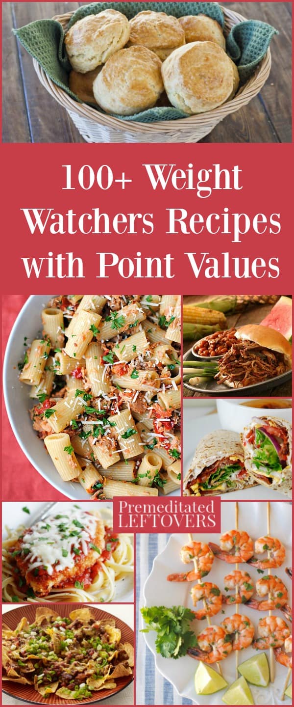100+ Weight Watcher's Recipes with Point Values