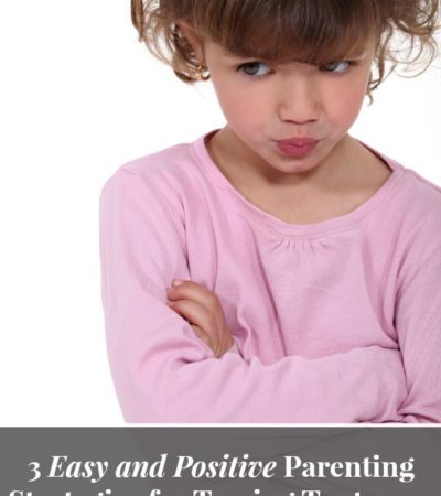 Help your child get back up and move past disappointment with these 3 Easy and Positive Parenting Strategies for Taming Tantrums.