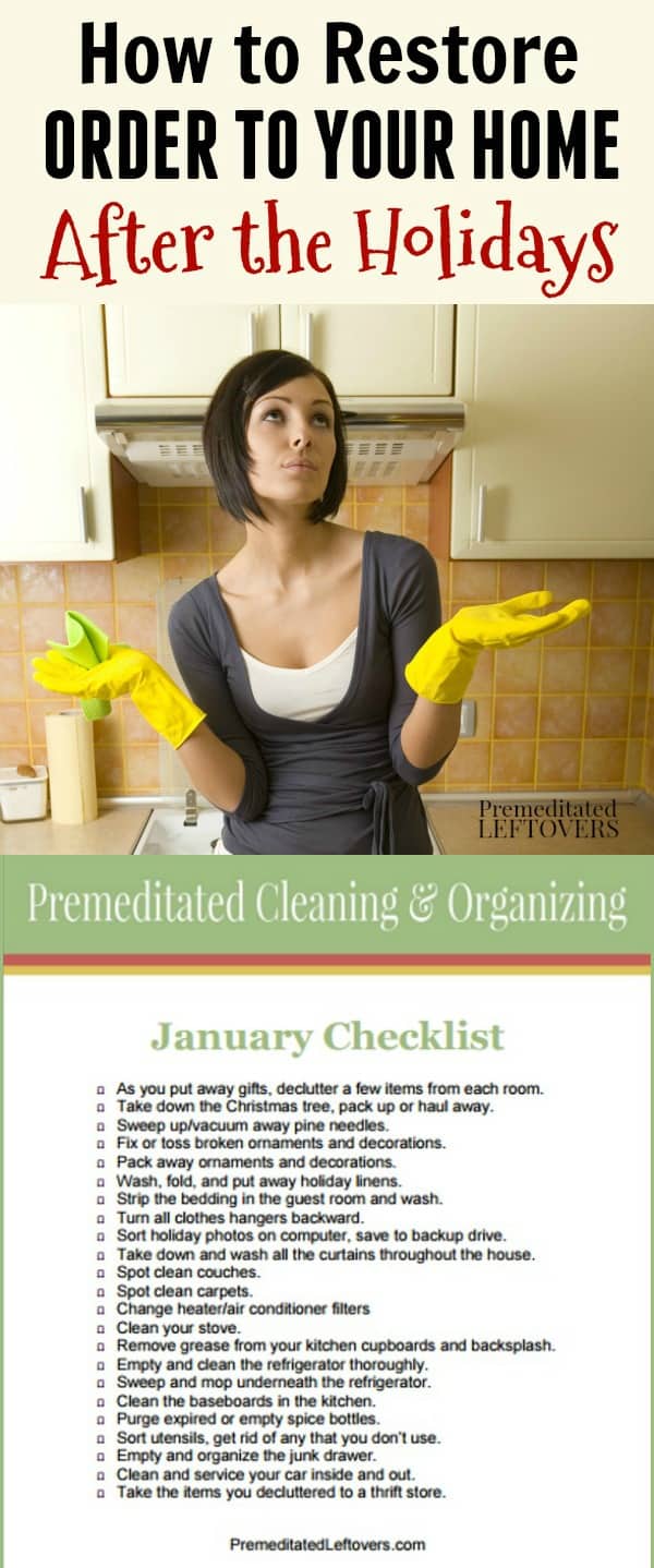 January Cleaning Checklist How to Restore Order After the Holidays