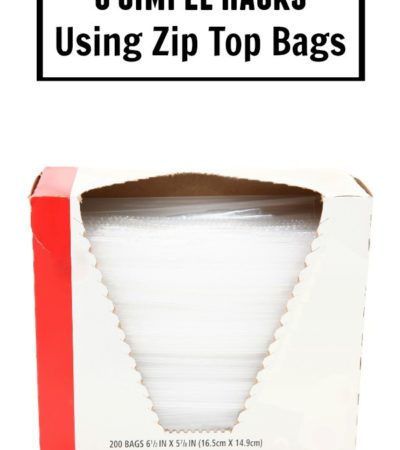 Resealable zip top bags are useful for more than just packing lunches. These 6 Simple Hacks Using Zip Top Bags include frugal household uses and more!