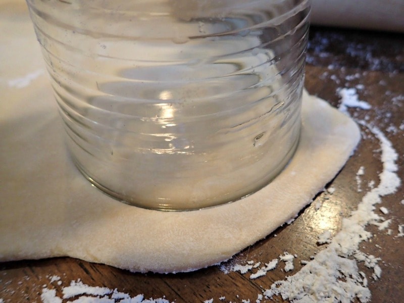 Homemade Pierogies- cut dough