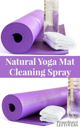 Natural Yoga Mat Cleaning Spray Recipe using essential oils