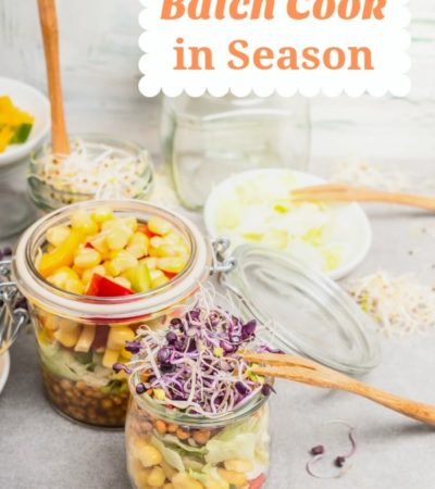 Learn How to Batch Cook in Season to cut grocery costs and make wise choices when it comes to your grocery spending. These helpful tips will show you how.