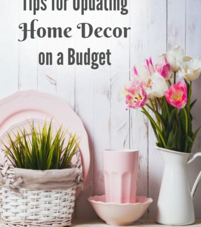 Check out these simple Tips for Updating Home Decor on a Budget. They include frugal and creative ways to give your home the fresh, new look it needs.