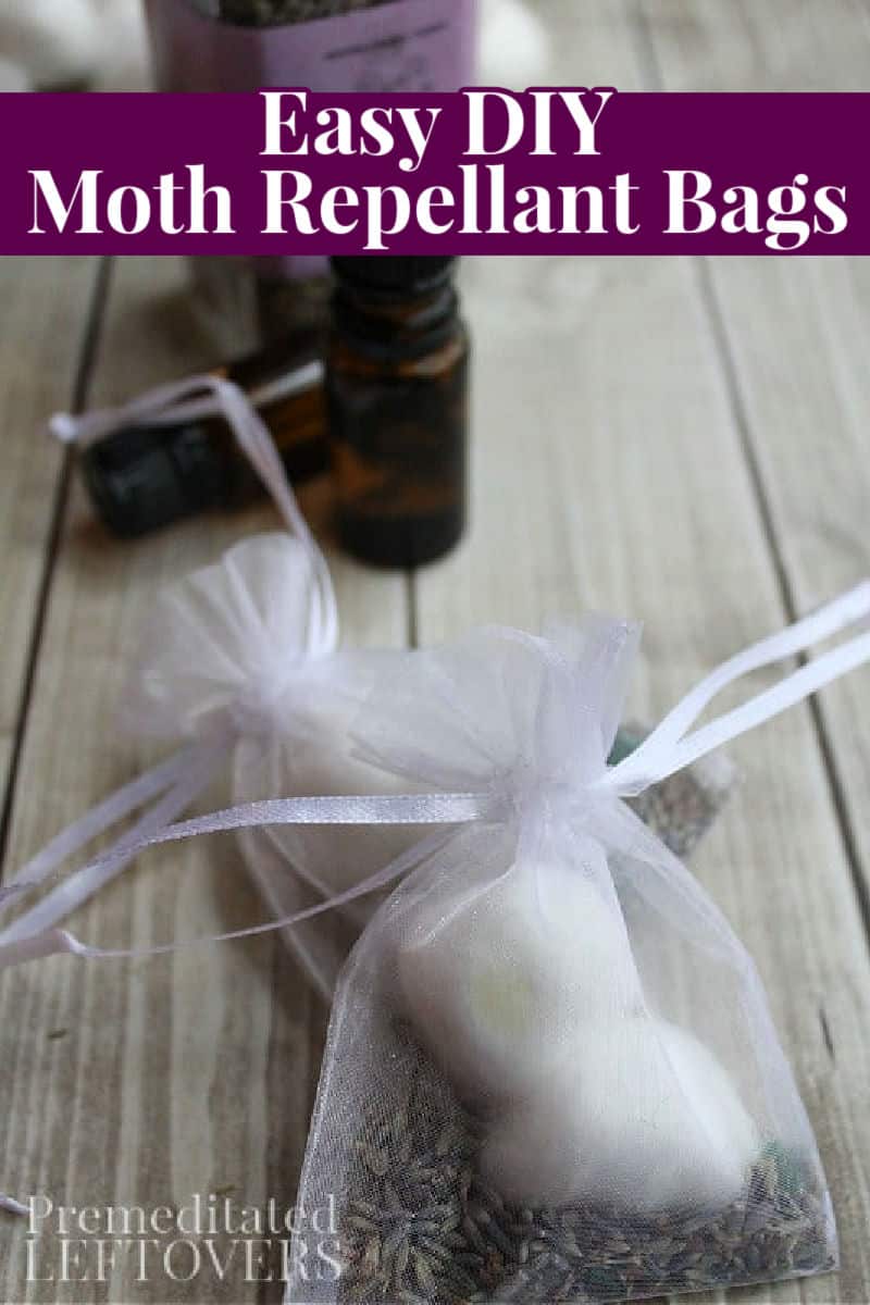 diy natural moth repellent in sachet bag