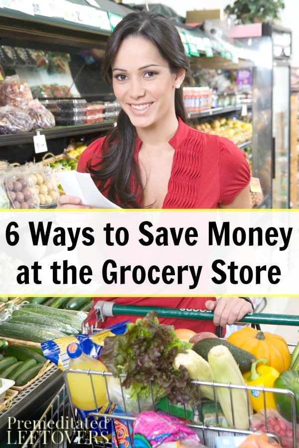 Here are 6 Ways to Save Money at the Grocery Store to keep you from overspending. They include tips and tricks to avoid sales gimmicks and impulse buys.
