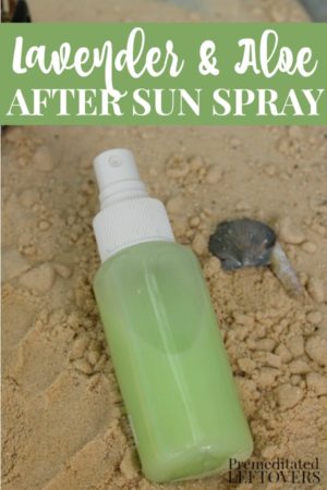 homemade aloe after sun spray tutorial
