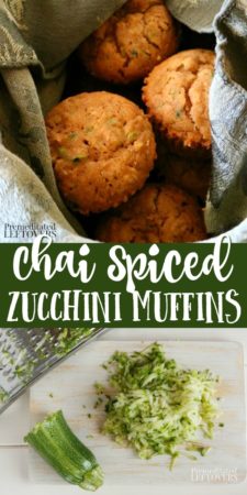 how to make chai zucchini muffins