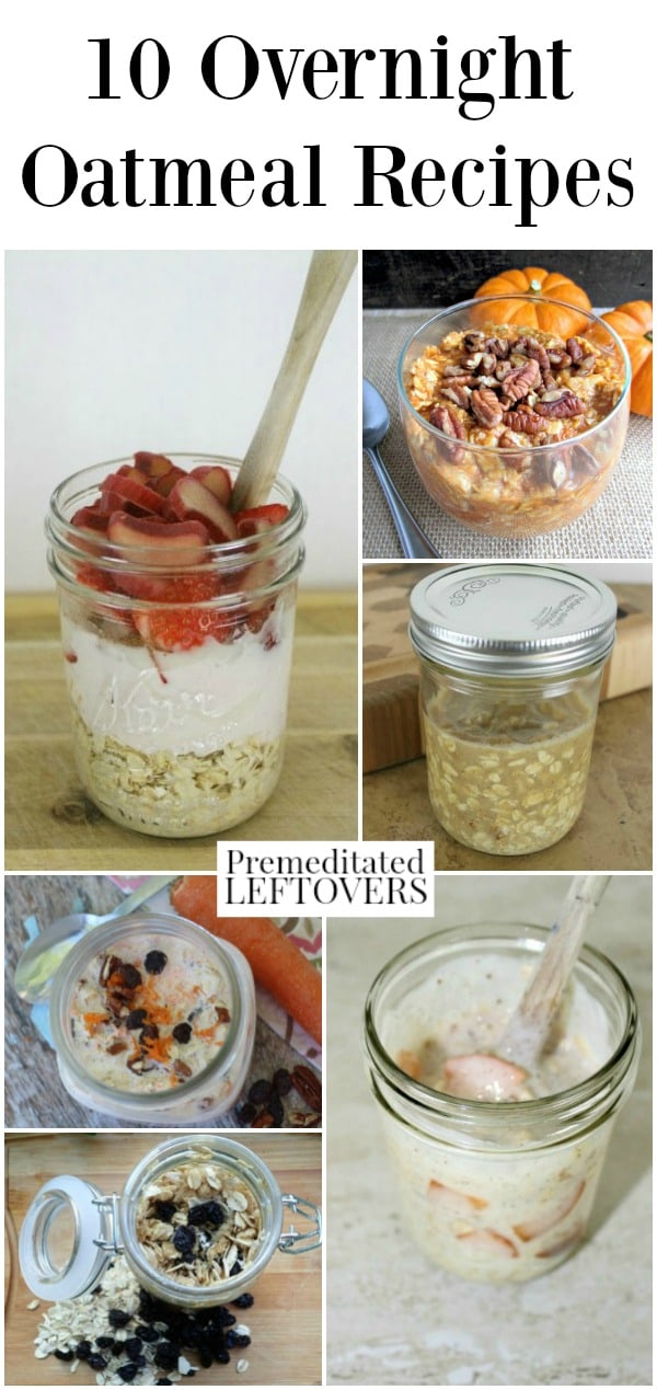 Try these overnight oatmeal recipes for a quick and nutritious breakfast you can make the night before or days ahead of time.