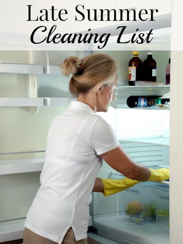 Late Summer Cleaning List Story