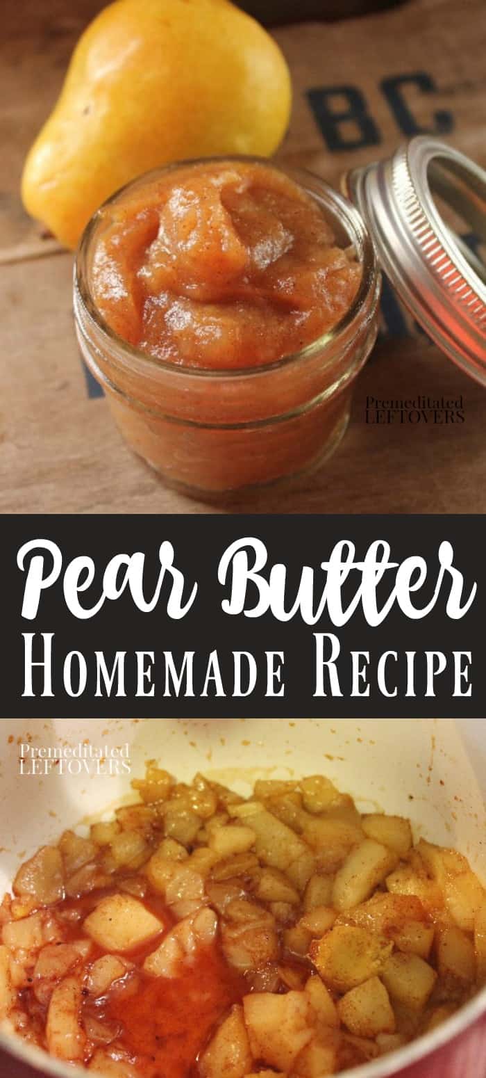 Homemade Spiced Pear Butter Recipe