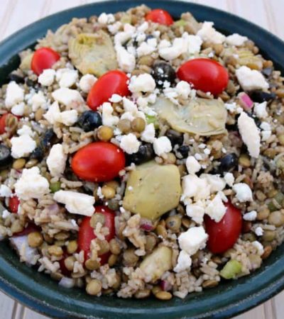 Greek Lentils and Rice Salad Recipe