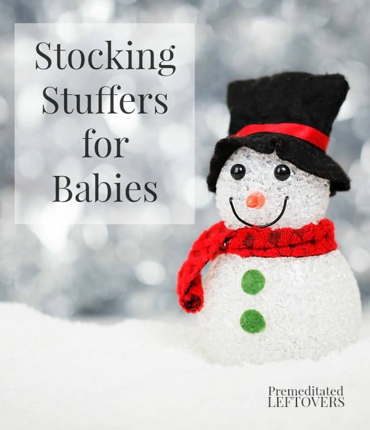 Here is a great list of stocking stuffers for babies. You will find baby toys with textures, sounds, shapes, colors and fit in their stockings.