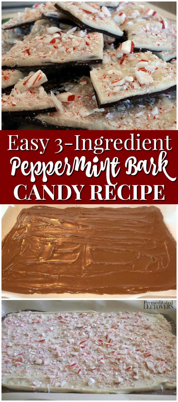 Easy Peppermint Bark Recipe using Candy Canes