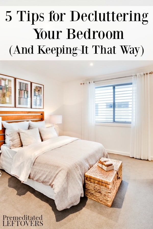 Clutter makes it hard to relax, so the last place it should be is the room where you sleep! Here are 5 tips for decluttering your bedroom.