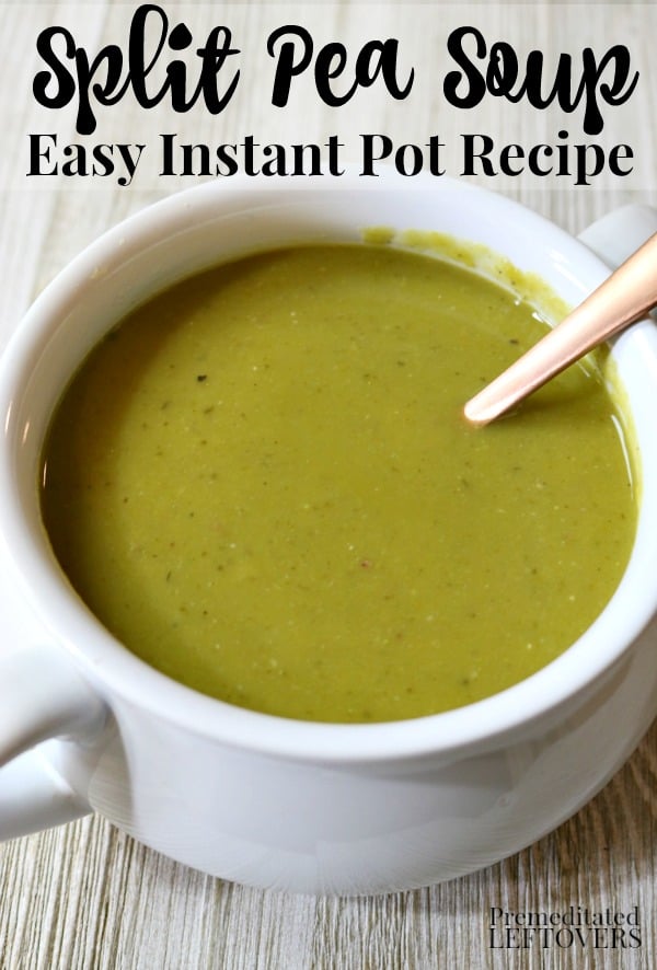 Instant Pot Split Pea Soup (with ham OR vegetarian) • Salt & Lavender