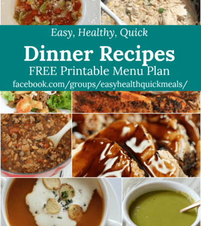 A sample of the delicious dinner recipes in the meal plan for February