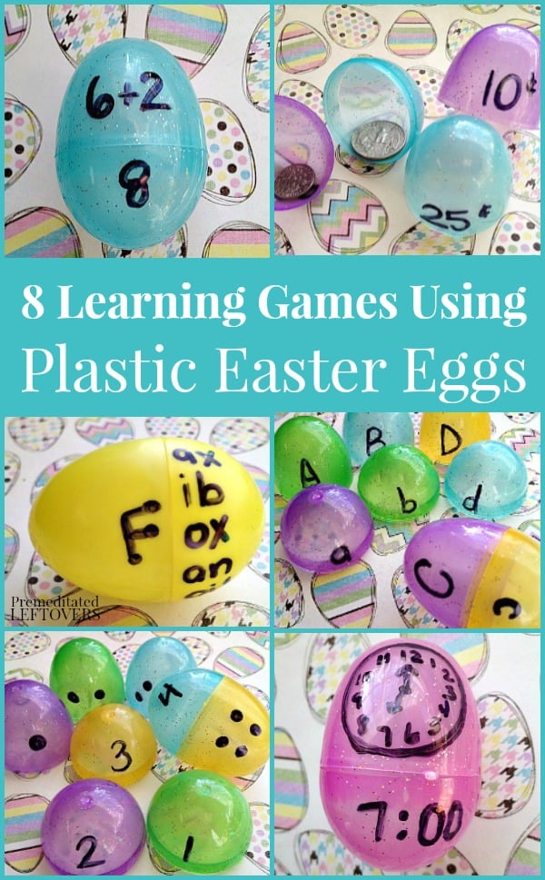 Learning Games Using Plastic Easter Eggs