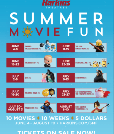 Kids Summer Movie Programs And 2018 Dollar Summer Movie Schedule