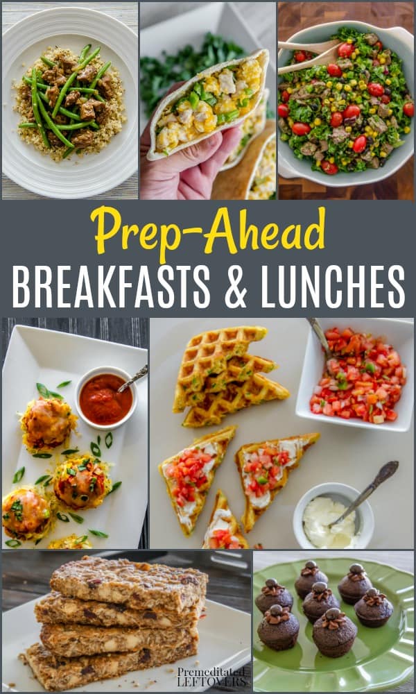 Recipes from Prep-Ahead Breakfasts and Lunches Cookbook by Alea Milham