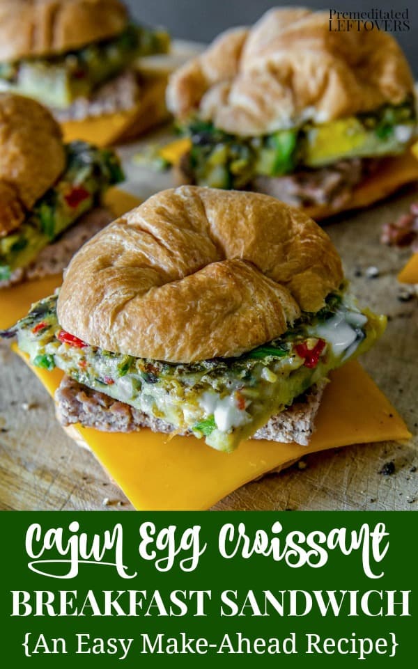 Cajun Egg Croissant Breakfast Sandwiches Recipe from the cookbook Prep-Ahead Breakfasts and Lunches