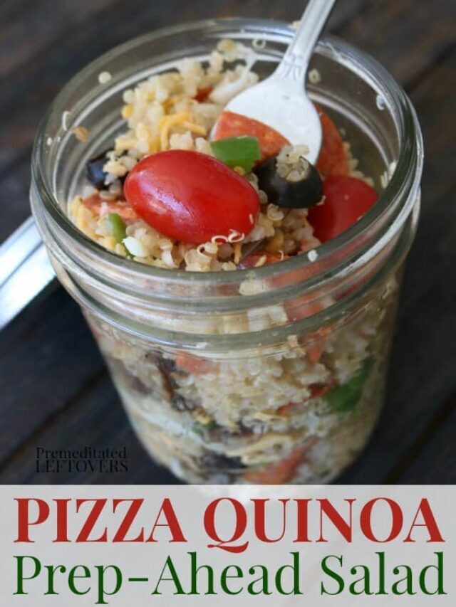 Healthy Pizza Quinoa Salad Story