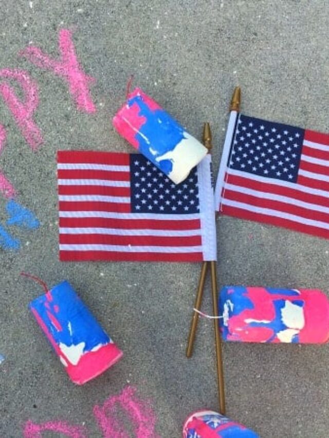 DIY Firecracker Sidewalk Chalk Story