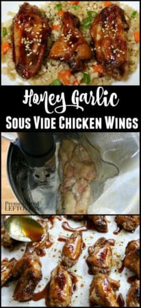 Sous Vide Chicken Wings Recipe with Honey Garlic Sauce
